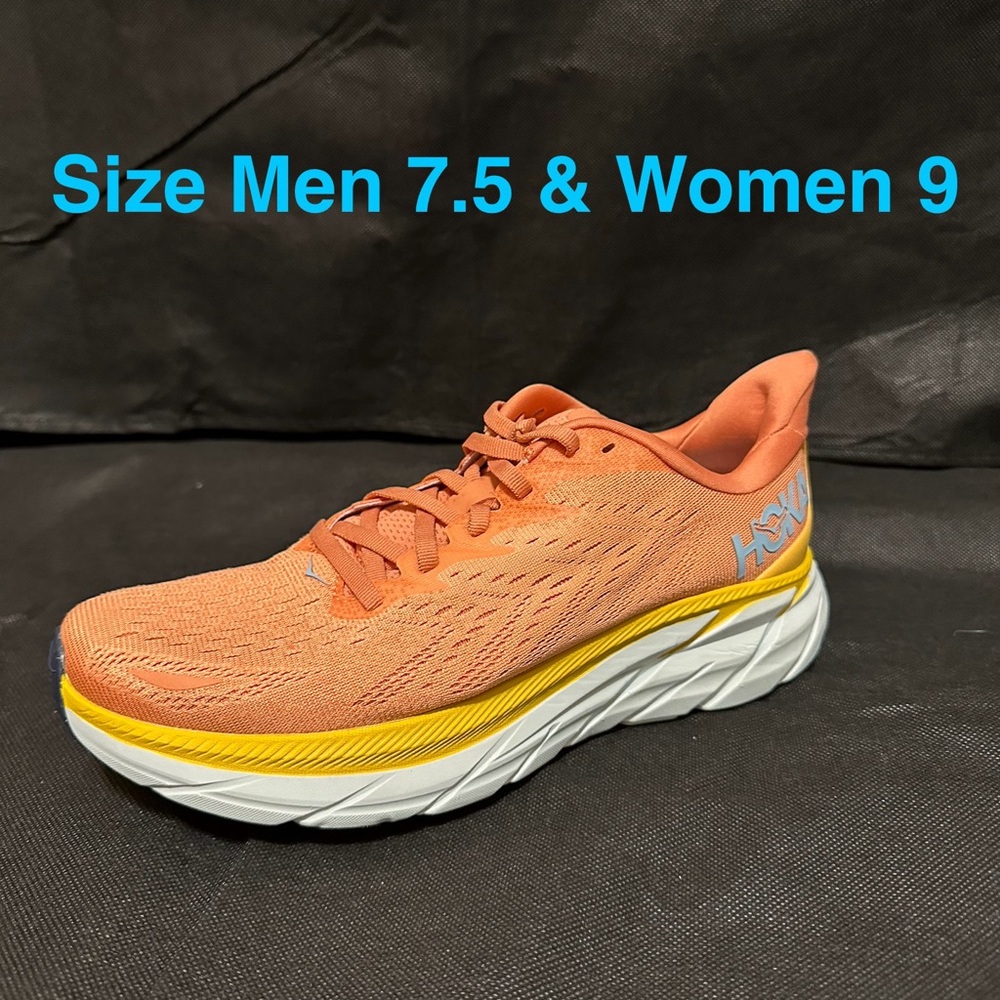 Hoka Men's Orange and Yellow Sneakers